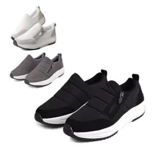 딕슈 여성 퍼 안감 방한 누빔 키높이 털 슬립온 4cm BTWZ265