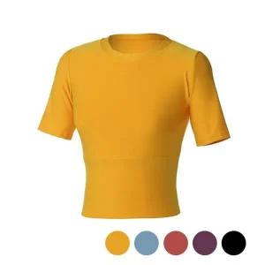 [하프클럽/]기능성 허리 밴딩 요가 반팔티 1P 운동 요가복 상의