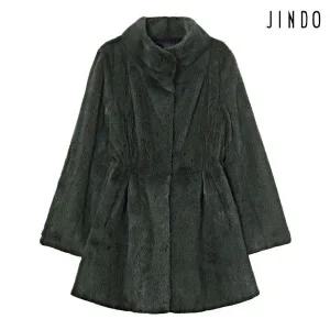 [NS홈쇼핑]진도 Elfee 스탠드 카라 풀스킨 유색 밍크 코트 (K9W3EC28_)[35550361]