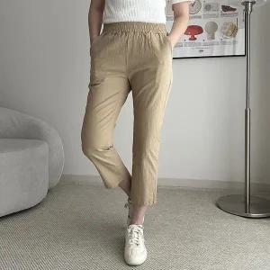 [하프클럽/셀러허브_여성트랜드패션]빅사이즈 510 베이직밴딩8부배기팬츠 DL