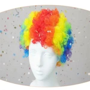 더불어가게 무지개 가발 레인보우뽀글이가발