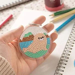 [콩심팥심]대한민국 보석십자수 열쇠고리만들기 (강치)