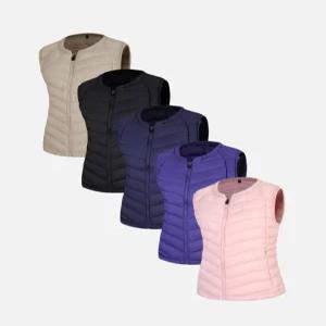 이지바이 여성 페더리피치 경량 패딩 아웃도어 데일리 조끼(W6WV10)