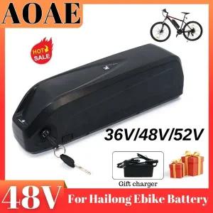 전기자전거배터리 36V 48V 52V Hailong 배터리 20Ah 30AH WithBMS 350W 500W 750W 1000W 모터 전기 산악 자