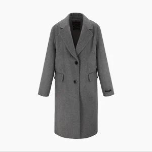 [SOUP] OBBHCR1(싱글 투버튼 구스안감 오버핏 핸드메이드 코트)