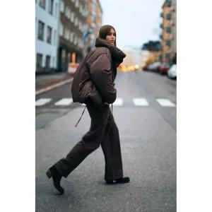 (MD PICK) ZARA WATER AND WIND PROTECTION 숏 패딩 아노락 - 브라운 4749821700 130042