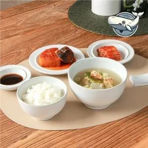 혼자서 즐기는 심플 식사 편리한 식기 식기세트 홈세트 신혼식기세트 대접 원형접시