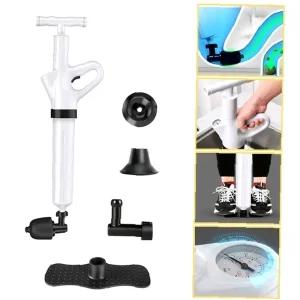 다용도뚜러뻥 변기 배수구막힘뚫기 부속품교체방식 펌프일체형 강력 압력게이지 세면대