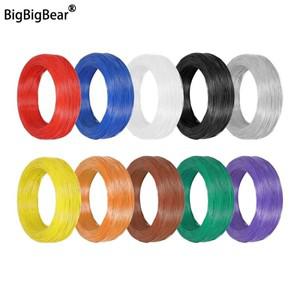 10~50m 구리 와이어 AWG 32 30 28 26 24 22 20 18 16 환경 PVC 절연 주석 도금 UL1571 DIY 라인 LED 전자