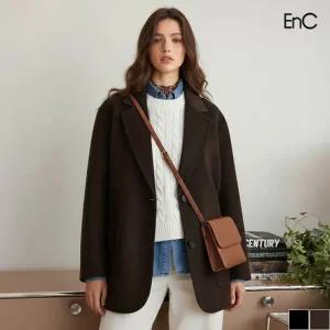 [ENC] 핸드메이드 루즈핏 코쿤코트 (ENJH34T03C)