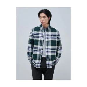 빈폴 BEANPOLE MEN 브러쉬드 빅체크 셔츠 그린 (BC4964C34M) 346686 BC4964C34M