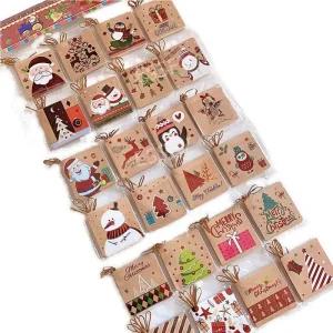 크리스마스 트리 장식 꾸미기 씰 소품 소원카드 감사 편지 엽서 인사말