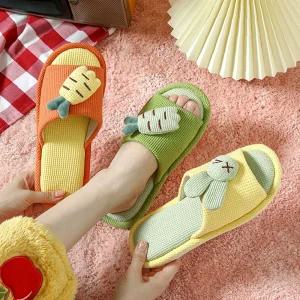 실내화 쿠션실내화 컬러욕실화 거실화 토끼슬리퍼 당근 귀여운 4color 토끼