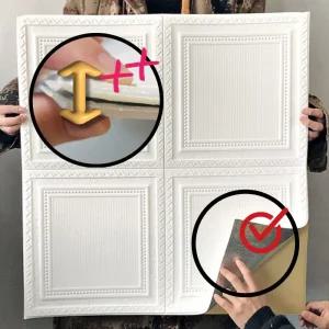 폼블럭벽지 인테리어 단열벽지 웨인스코팅