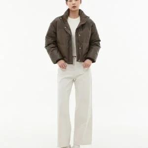 [LAP] 기모 베이직컬러 일자 데님 팬츠 AP4DPB40_DG