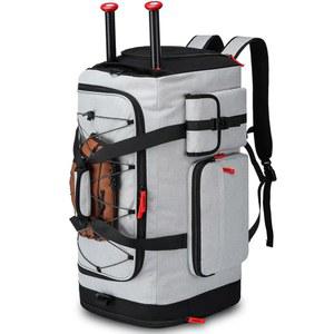 신발장이 있는 TUGUAN 대용량 야구 및 소프트볼 더플백 - , 코치 팀용 휴대용 배트 백팩 65L 포수 장비 보관