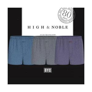 비와이씨 남성 80수 순면 3매입박서 트렁크팬티 MCG1483