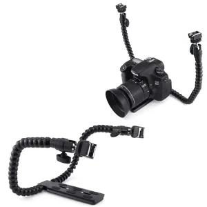 도브테일 플레이트 더블 핫슈 거치대 마이크 스트로보카메라클램프 집게 반사판용품 캠어댑터 연결부품 액