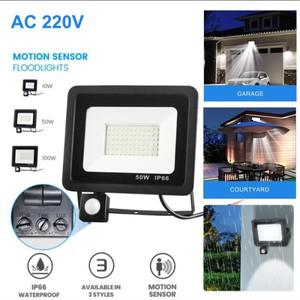모션 센서가  LED 투광등 220V 100W 50W 30W 20W 방수 야외 스포트라이트 정원 차고  거리 벽등