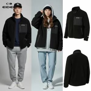 [백화점 출고] 아이더 플리스 남자 여성 네오 그리드 유니 자켓 블랙 털 뽀글이 점퍼 후리스