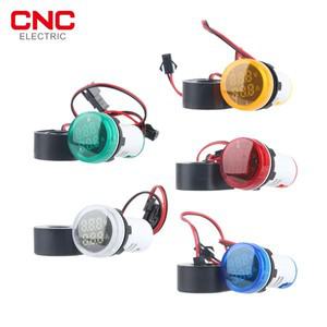 CNC 원형 LED 듀얼 디스플레이 AC 암페어 전압 전류계, 디지털 전류 미터 표시기, AC50-500V 220V 0-100A,