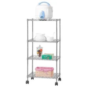 메탈랙450 미니선반 세탁실 선반렉 4단 마트진열대