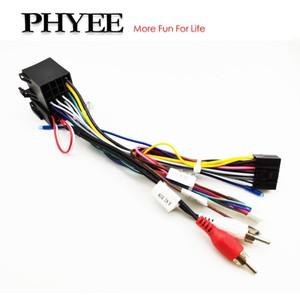 자동차 안드로이드 ISO 배선 하네스 어댑터 16 핀 플러그 애프터 마켓 라디오 헤드 유닛 Audi A3 8P A4 TT