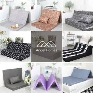 4단 폭1000 1인용 접이식매트리스 바닥매트 토퍼 수면 원룸