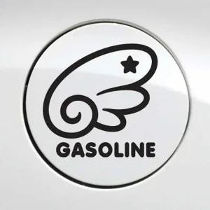 자동차 주유구스티커 천사날개 가솔린 블랙 차량꾸미기