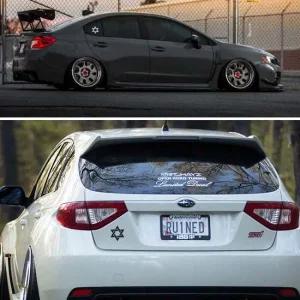 다비드 스타 스티커 C05 / DIY 자동차 주유구 뒷유리