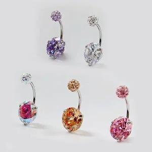 [콩심팥심](1+1) 써지컬 피어싱 배꼽찌 잇쉬 볼 5종 택1 로즈골드 여자피어싱