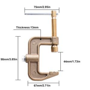 용접 클램프, G 스타일 솔리드 황동 범위, TIG, 티그 최대 44mm 어스 500Amp
