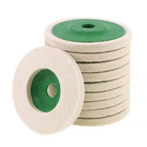 4인치 양모 연마 휠 버핑 패드 앵글 그라인더 금속 대리석 유리 도마그네틱 용 디스크를 느꼈습니다