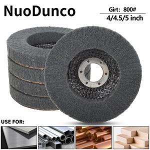 100/115/125mm 나일론 섬유 플랩 연마 휠 디스크 800 그릿 앵글 그라인더 금속 스테인레스 스틸 버핑 용