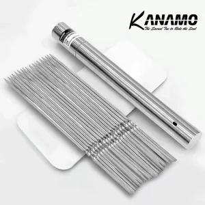 카나모 스텐 바베큐꼬치 33cm 50p 1set 캠핑 꼬치구이용품 꼬지 꼬챙이