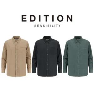 [롯데백화점]에디션 25 FW 남자남방 코튼 솔리드 코듀로이 셔츠 3종 1택 NNF4WC1994 DR4488