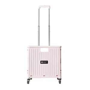 홈앤하우스 마트 시장 폴딩 카트 장바구니 파스텔핑크