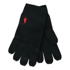 폴로랄프로렌 25FW 남성 로고 울 장갑 블랙 710886135 001