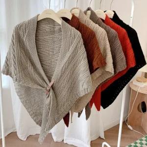 여성 삼각 숄 목도리 CT_1001/니트/가디건/머플러/여자/망토/케이프/어깨/겨울/오버핏/망또/빅/패션/가을