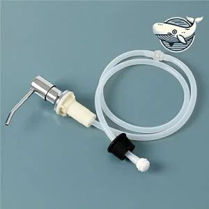 고품질 스테인레스 호스형 세제 디스펜서 간편한 세척용 세제통 싱크대샴푸용기 주방디스펜서 WFGX76J