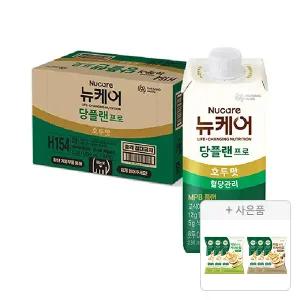 뉴케어 당플랜 프로 호두맛 230ml, 24입, 1개+증정(당플랜 저당 바삭한 카사바칩 어니언맛 40g, 3개+당플랜 저당 카사바칩 페퍼솔트맛 40g, 3개)