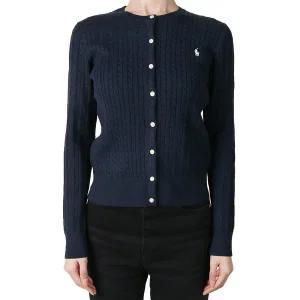 [폴로랄프로렌] 25FW 여성 미니 케이블 가디건 헌터네이비 성인사이즈 313543047 011 L-XL