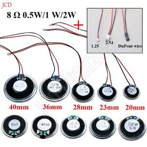 초박형 스피커 W/ MX 듀퐁 라인 1.25 터미널 2x8 32 옴 8R 0.5W 직경 50 mm