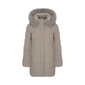 [크로커다일레이디] 크로커다일 레이디 후드탈부착 중기장 덕다운 패딩CLDWDW207