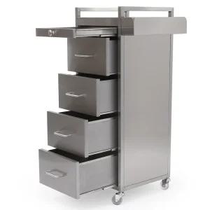 뜨리고 5단 스텐엣지 ST-5000 트레이 미용실 작업 시술 츄레이 카트 