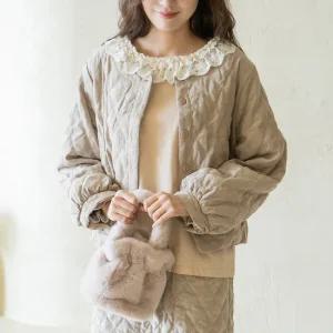 엄마옷 마담4060 내추럴포엠 퀼팅핀턱누빔자켓 여성 데일리 -ZJK2511010-