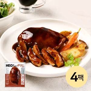 [허닭FIT] 저당 소스 통 닭가슴살 찜닭맛 4팩