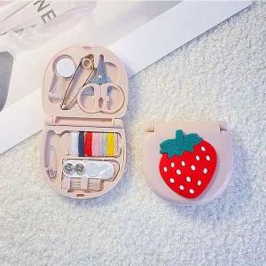 [골드스마일]미니 캐릭터 반짇고리 3개 포켓 소형 디자인