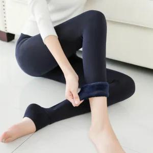 (빠른배송) 기모레깅스 기모타이즈 여자 겨울 밍크 퍼 따듯한 쫄바지 히트 핫