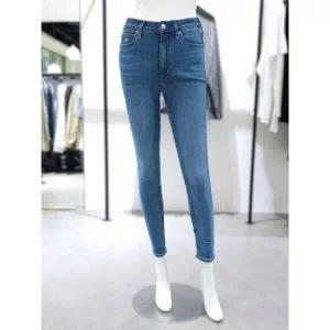 캘빈클라인진 여성 CK 하이라이즈 스키니 앵클 데님 청바지 J223293-1AA